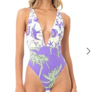 Maaji Plunge Reversible One Piece Swimsuit